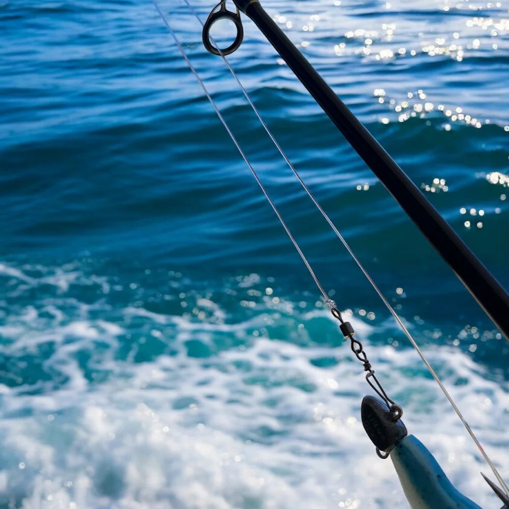 Snap swivel rigged to a soft bait