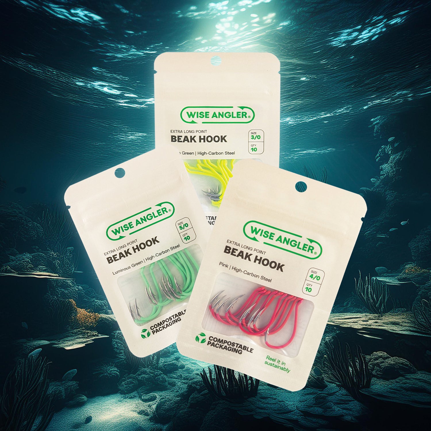 Catch More Fish with Our Eco-Friendly Luminous Hooks