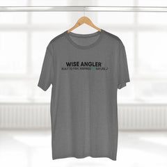 Wise Angler T-Shirt — "Built to Fish. Inspired by Nature." Fishing Tee Printify