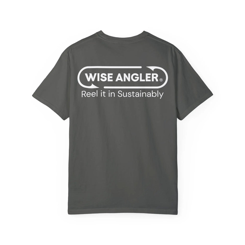 WISE ANGLER Classic Tee front view by Wise Angler