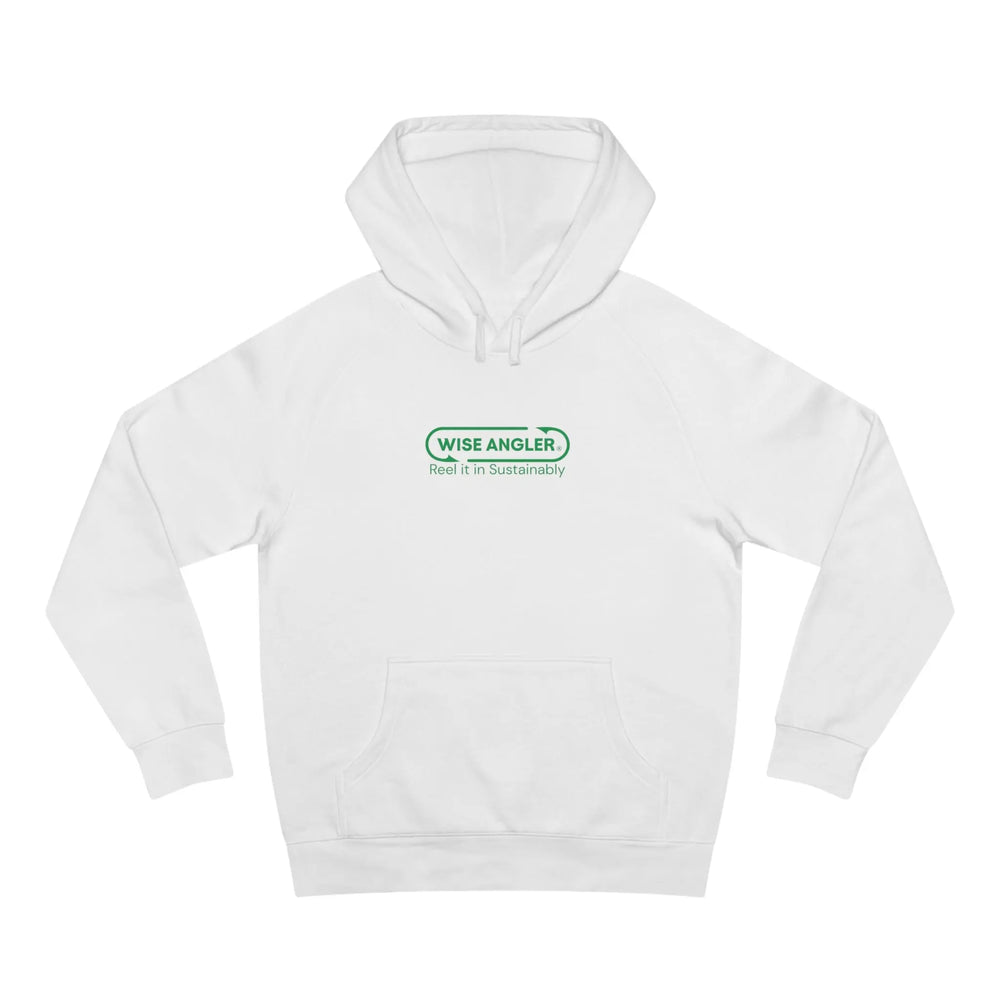 WISE ANGLER Classic Hoodie front view by Wise Angler