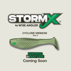 StormX™ Cyclone Minnow  3" Soft Lure WISE ANGLER