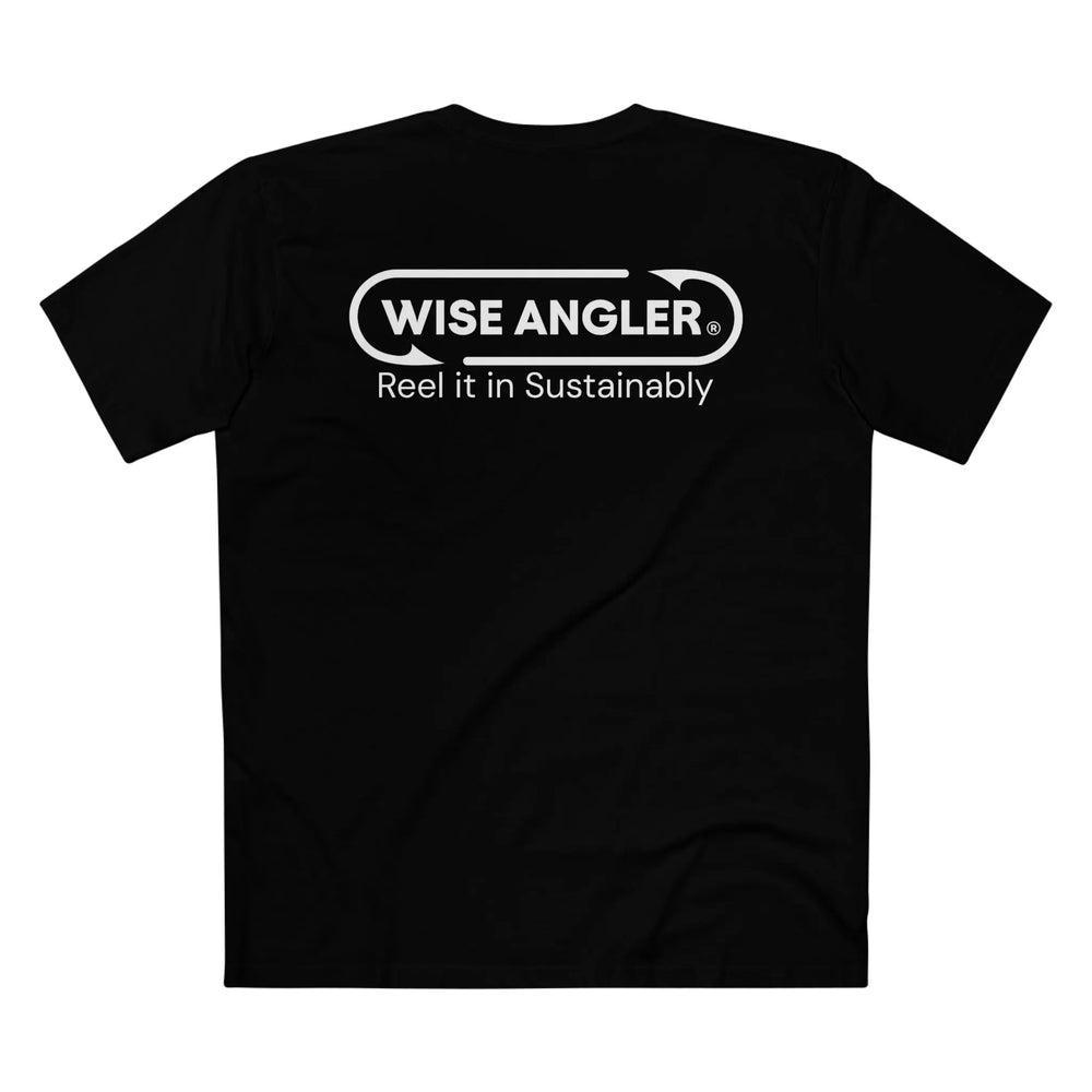 WISE ANGLER Classic Tee front view by Wise Angler