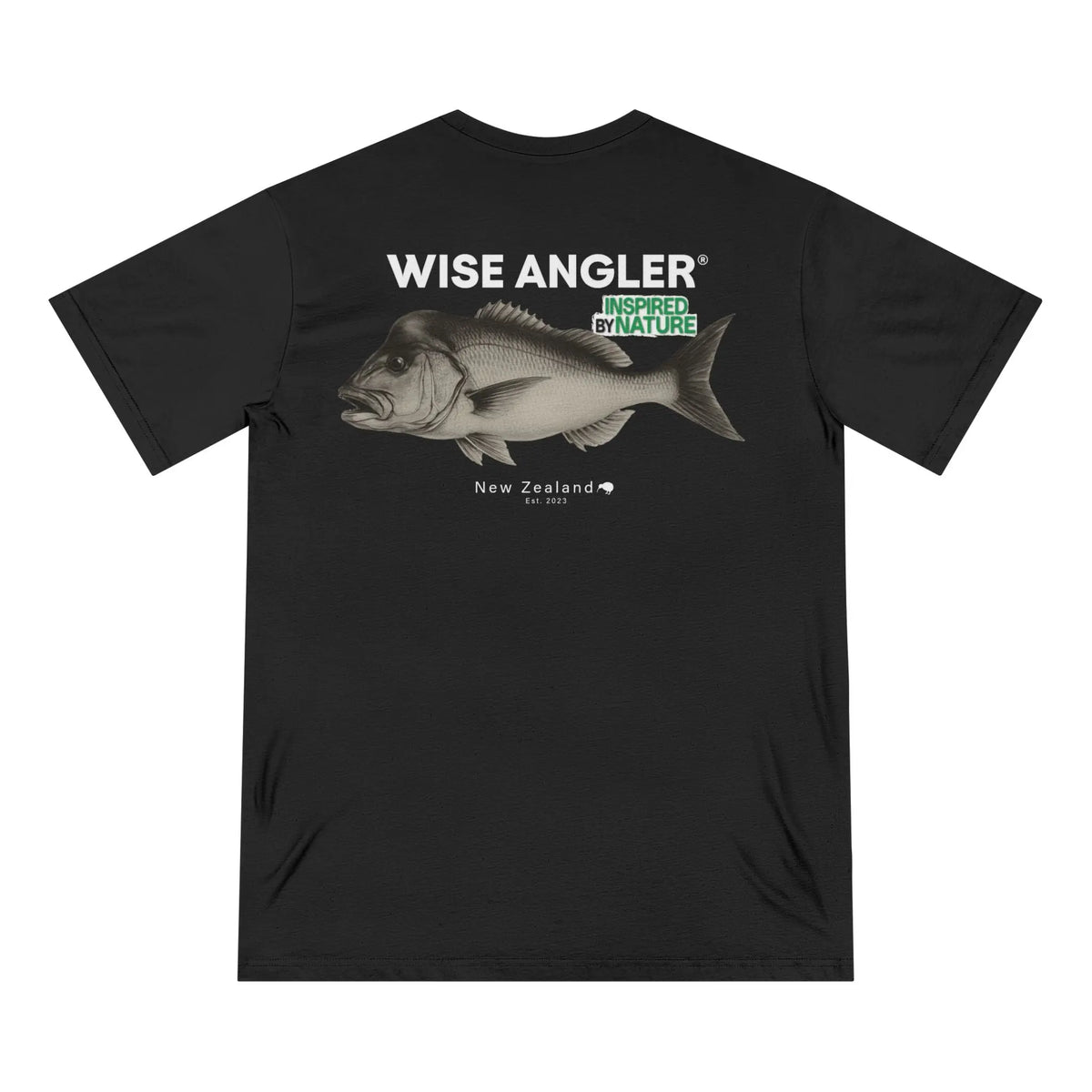 Wise Angler® 30 lbs Club Organic T-Shirt – Snapper Edition front view by Wise Angler