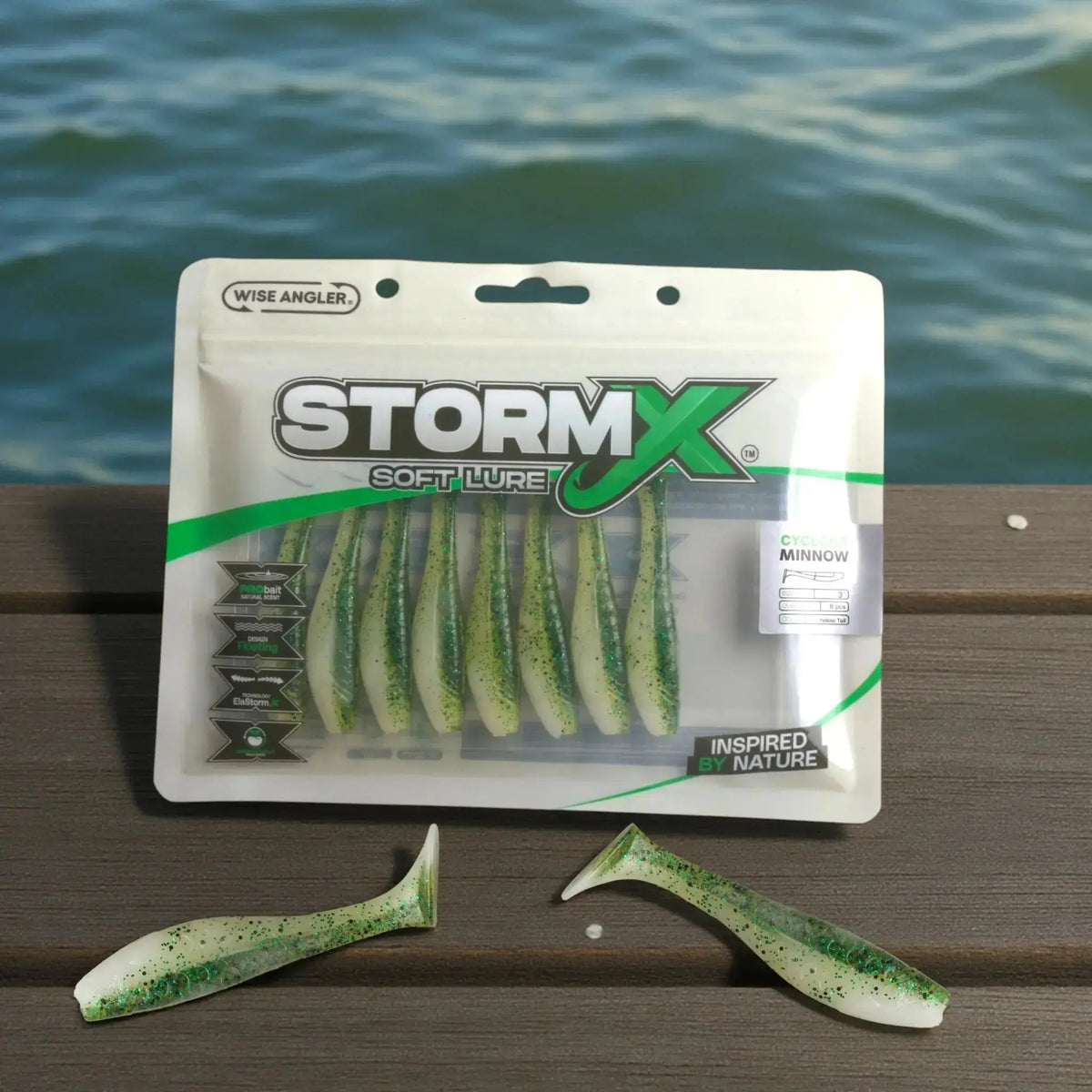 StormX™ Cyclone Minnow 3" Soft Lure by Wise Angler