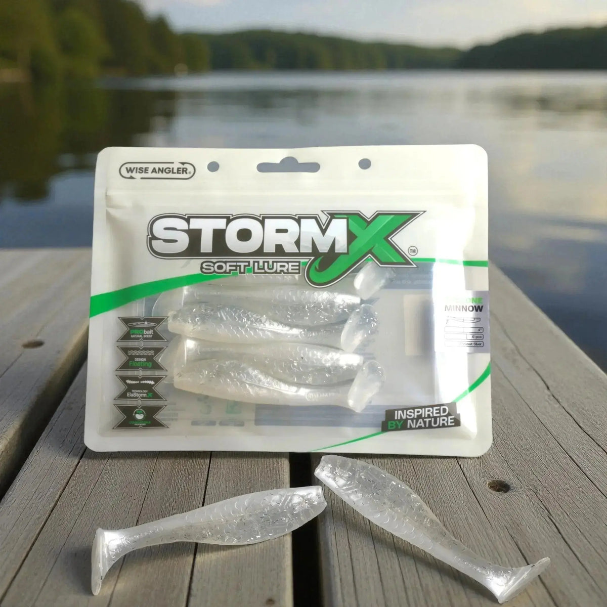 StormX™ Cyclone Minnow 4" Soft Lure by Wise Angler