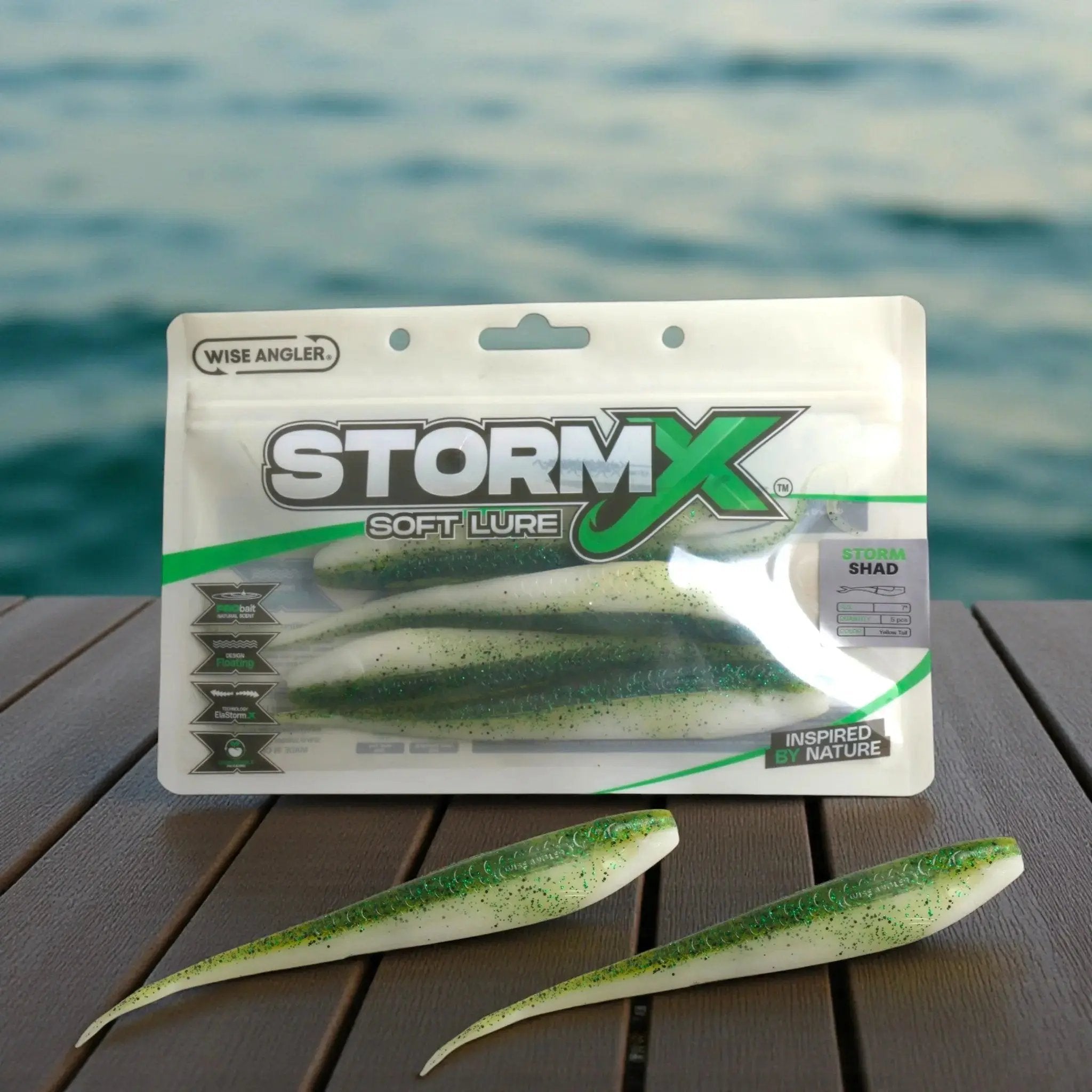StormX™ Storm Shad 7" Soft Lure WISE ANGLER