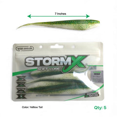 StormX™ Storm Shad 7" Soft Lure WISE ANGLER