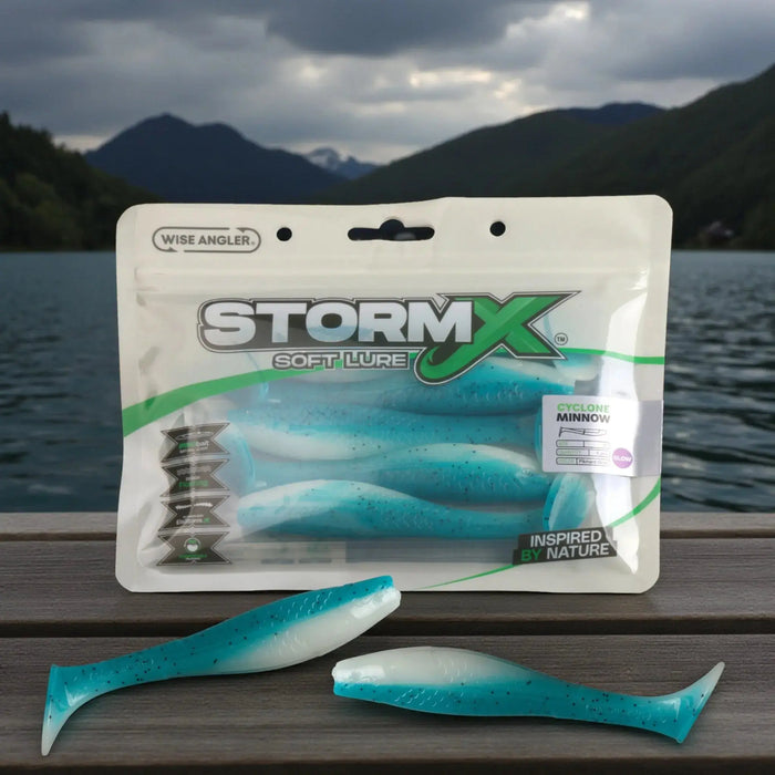 StormX™ Cyclone Minnow 5" Soft Lure by Wise Angler