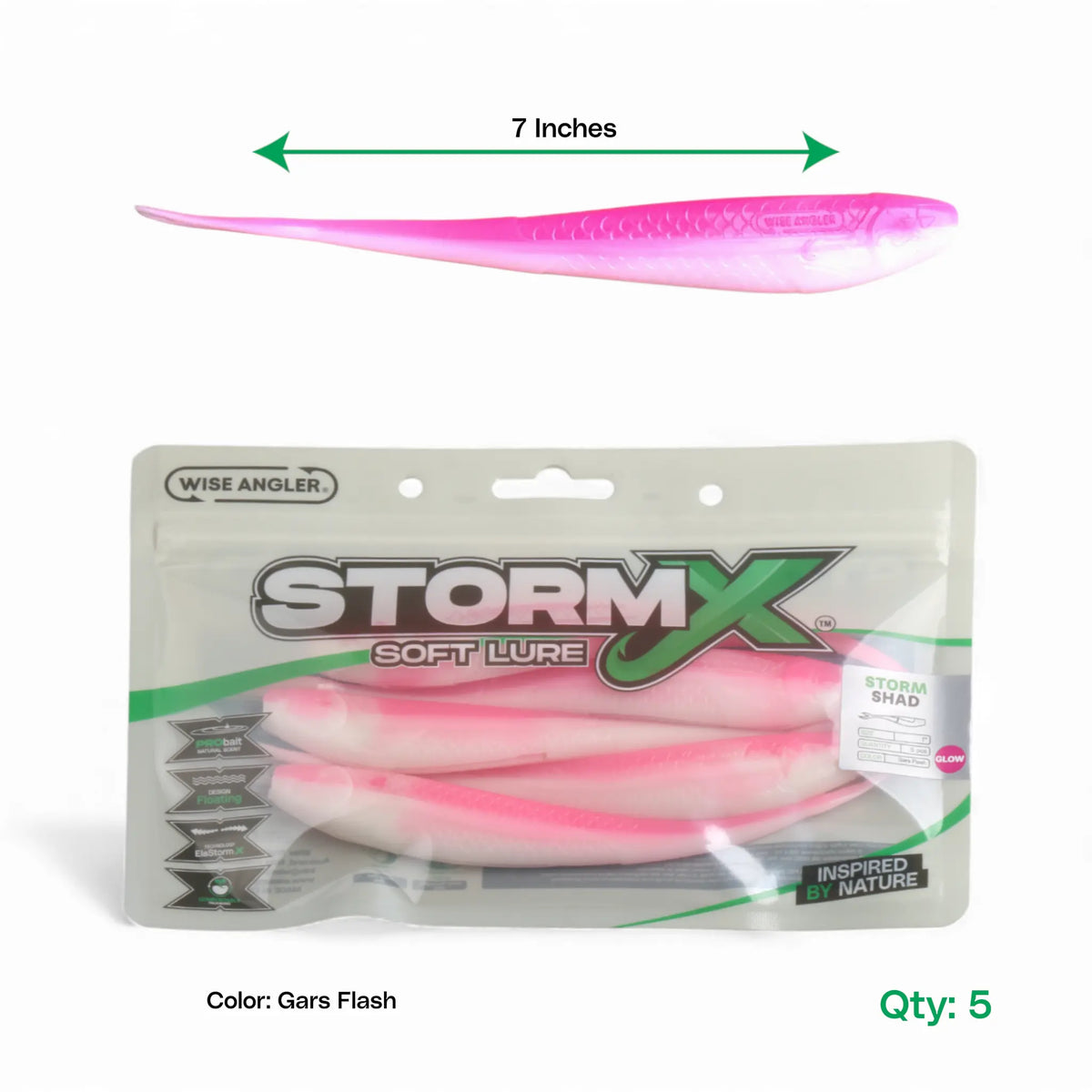 StormX™ Storm Shad 7" Soft Lure product detail by Wise Angler