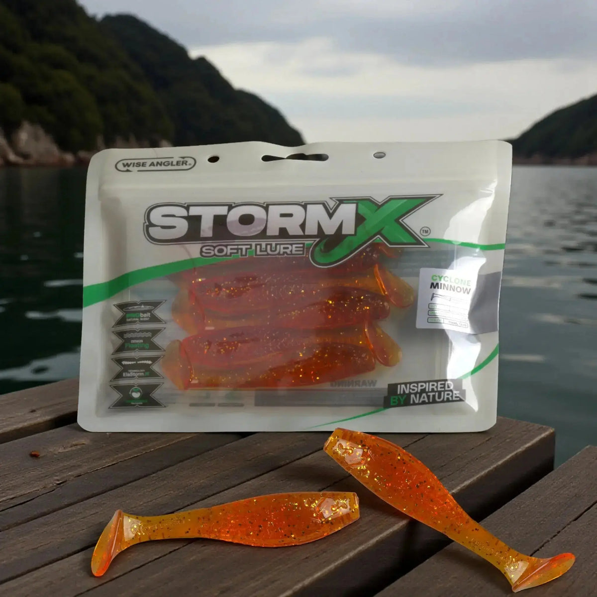 StormX™ Cyclone Minnow 4" Soft Lure by Wise Angler