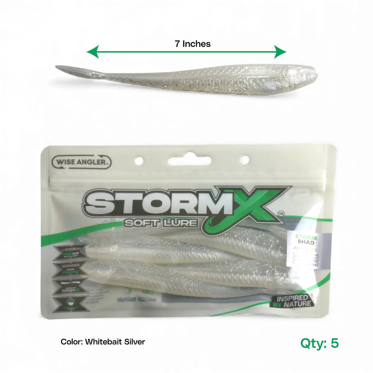 StormX™ Storm Shad 7" Soft Lure product detail by Wise Angler