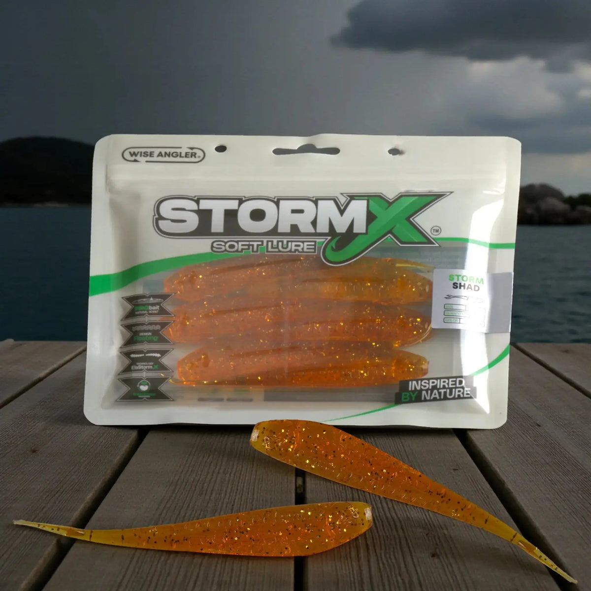 StormX™ Storm Shad 5" Soft Lure by Wise Angler