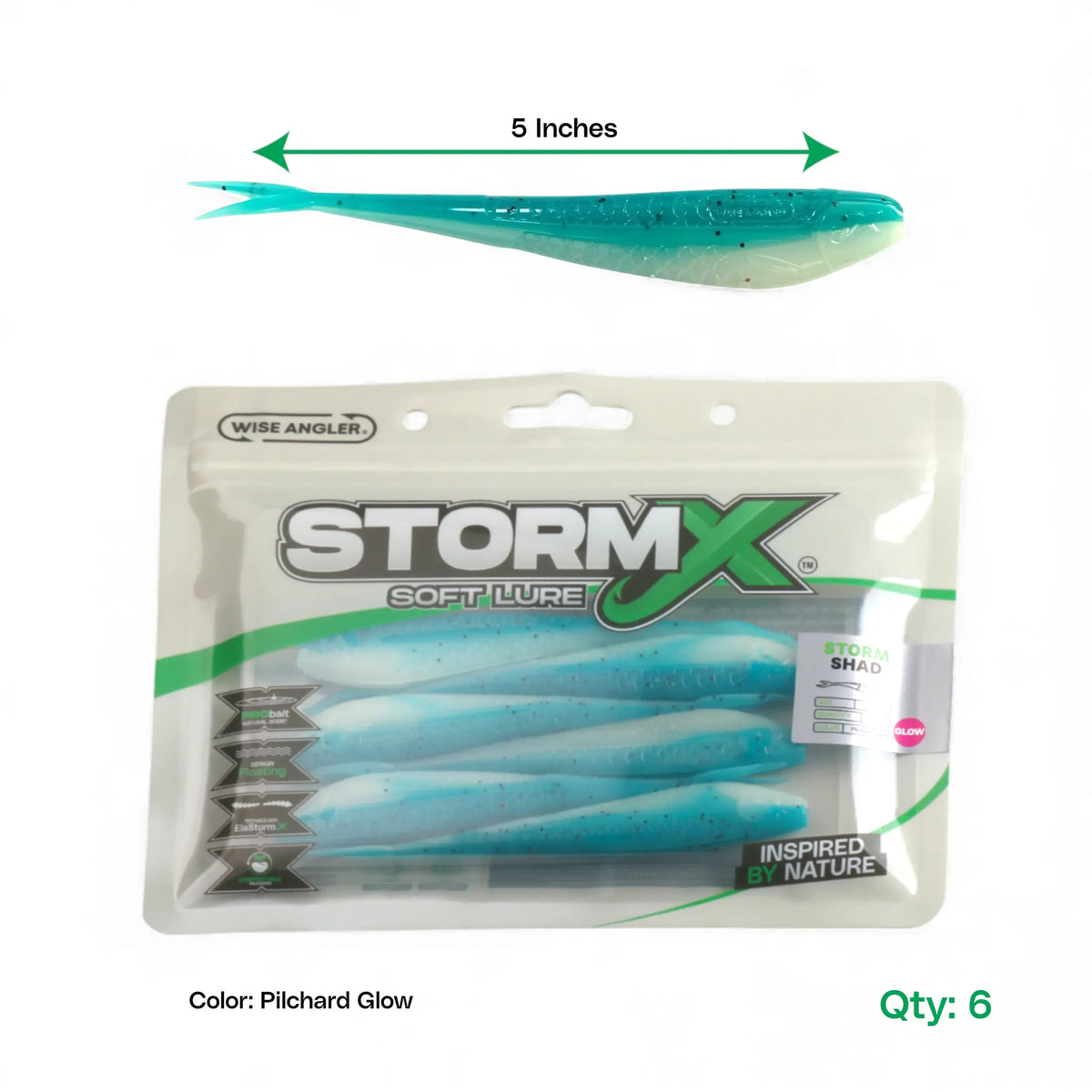 StormX™ Storm Shad 5" Soft Lure product detail by Wise Angler