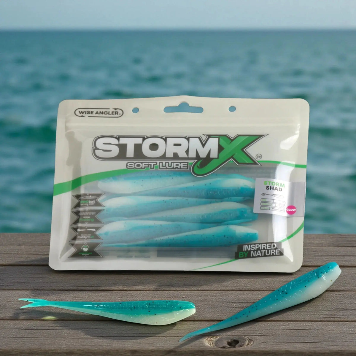 StormX™ Storm Shad 5" Soft Lure by Wise Angler