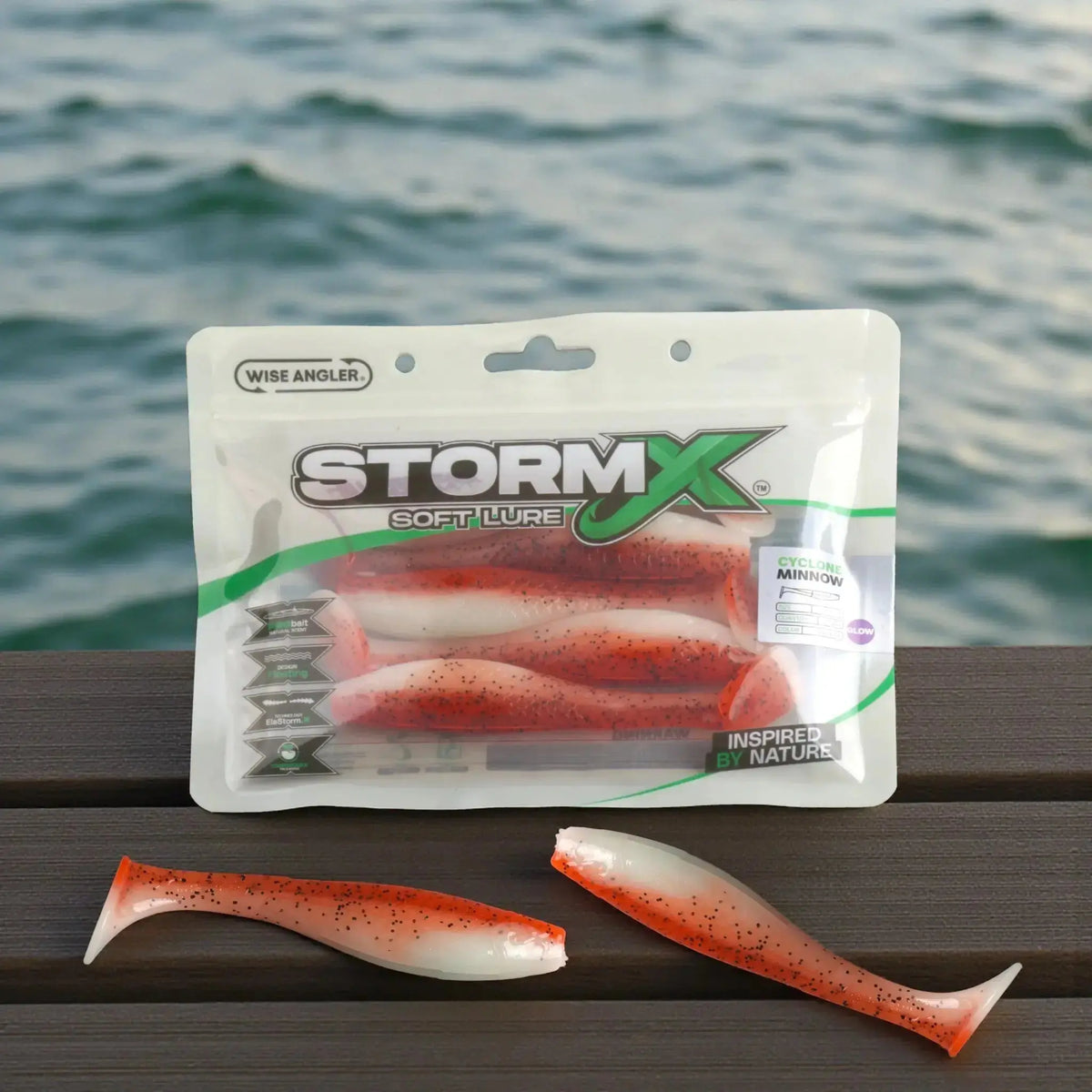StormX™ Cyclone Minnow 5" Soft Lure by Wise Angler