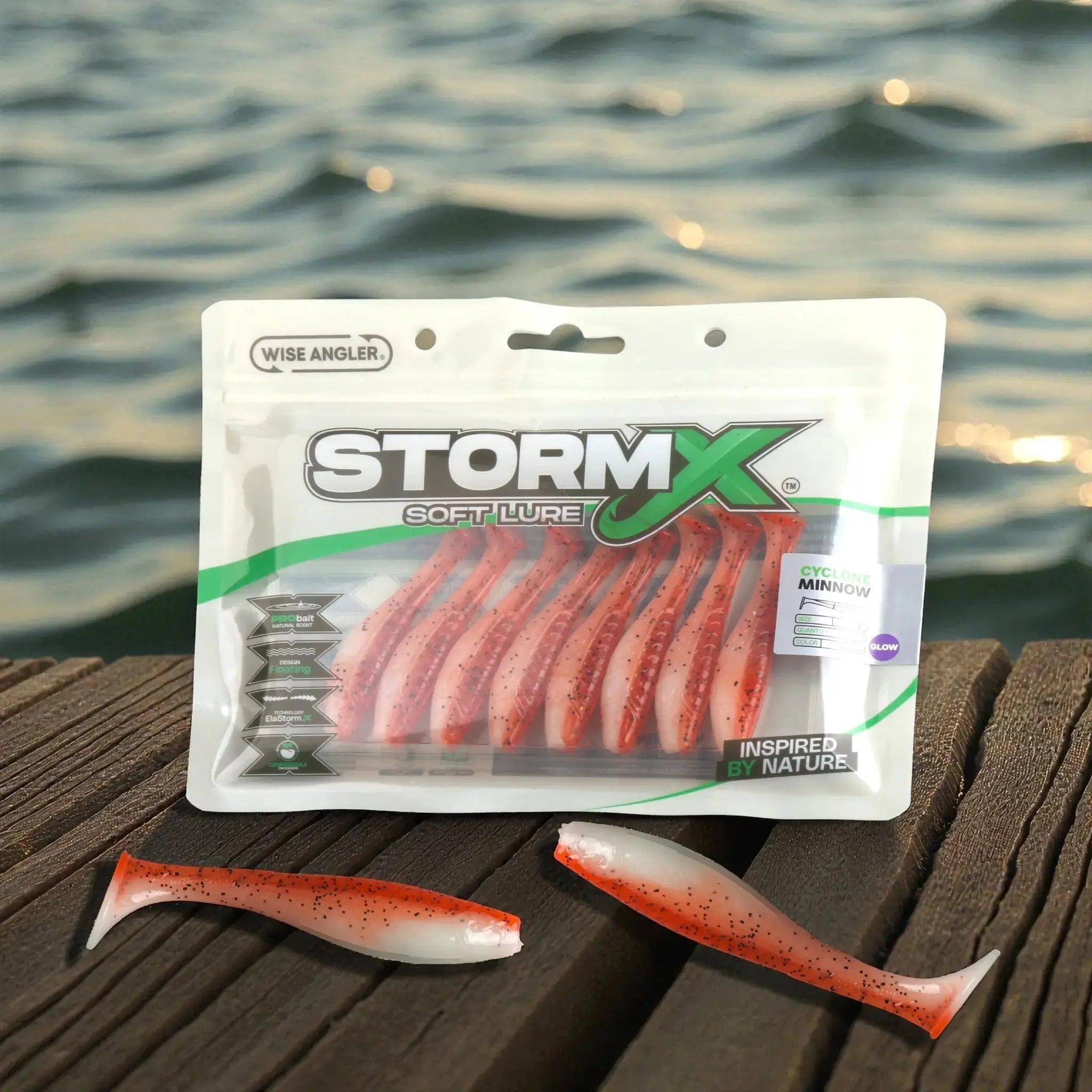 StormX™ Cyclone Minnow  3" Soft Lure WISE ANGLER