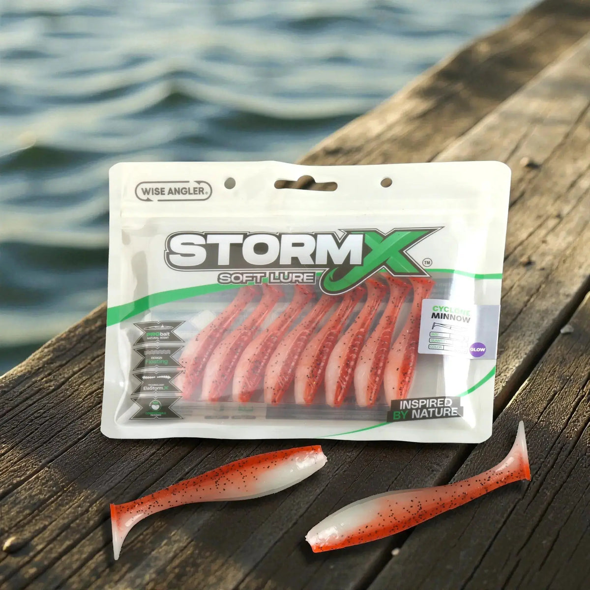 StormX™ Cyclone Minnow 3" Soft Lure by Wise Angler