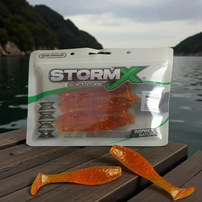 StormX Cyclone Minnow 4" soft lure – Poddy Gold