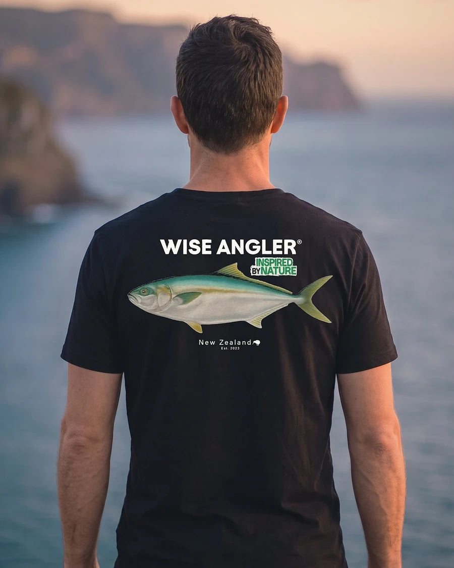 Wise Angler® 30 lbs Club Organic T-Shirt | Kingies Edition, back