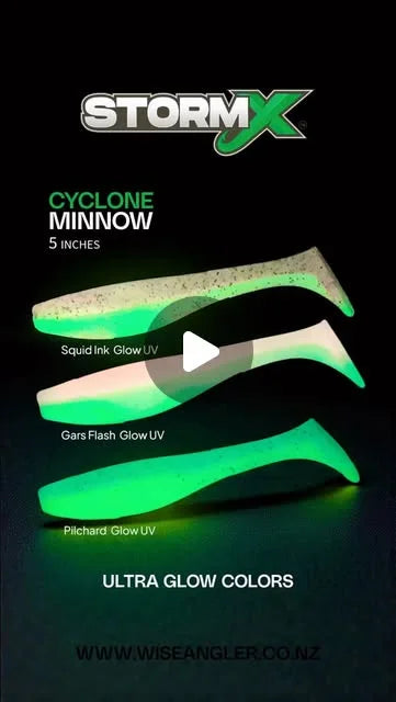Reel by @wiseangler: Cyclone Minnow glow colours