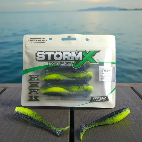 StormX Cyclone Minnow on the dock